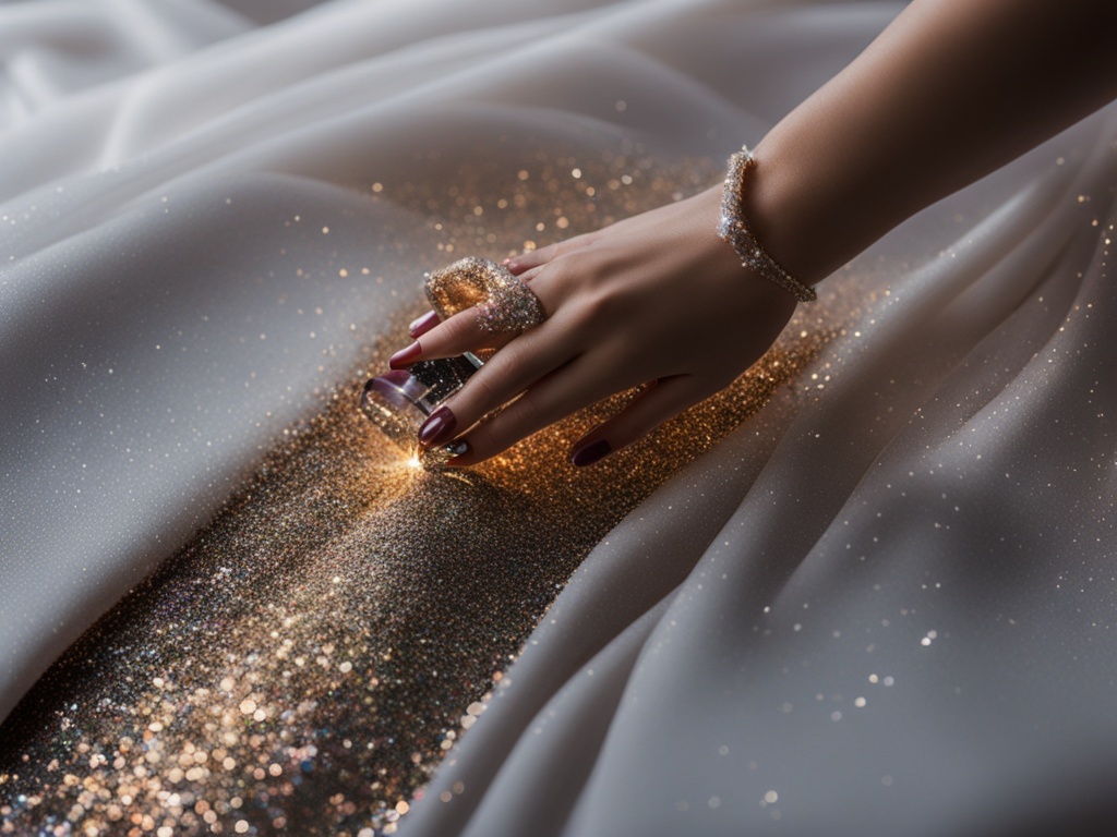 how to put glitter on dress